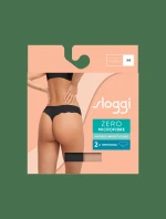 Dásmké kalhotky ZERO Microfibre 2.0 Hipstring C2P - BROWN - DARK COMBINATION - kombinace hnědé M004 - SLOGGI