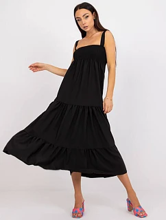 Černé dlouhé boho šaty Rue Paris model 19576738 - Factory Price