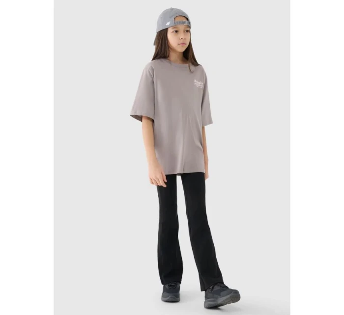 Dívčí tričko oversize s potiskem model 21435214 - 4F Dívčí tričko oversize s potiskem model 21435214 - 4F