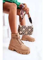 Dámské boty teplé turistické boty Béžové Flavin Dámské boty teplé turistické boty Béžové Flavin