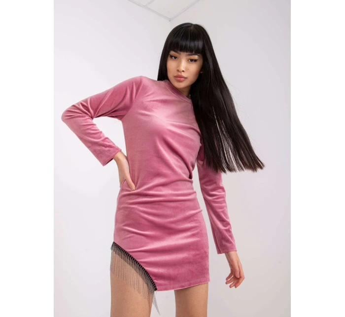 Šaty DHJ SK 6509.82P tmavě růžová