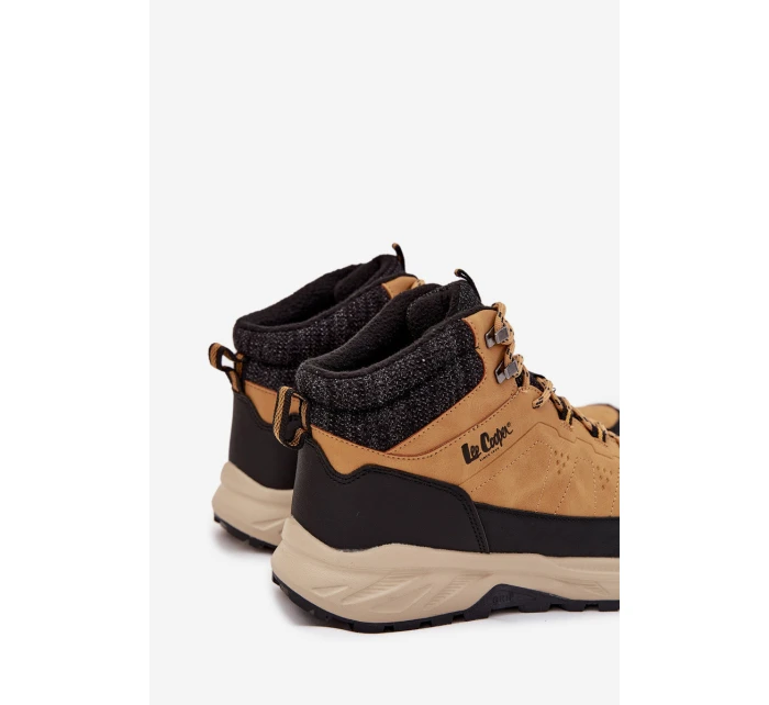 Pánské zateplené trekingové boty Lee Cooper – camel