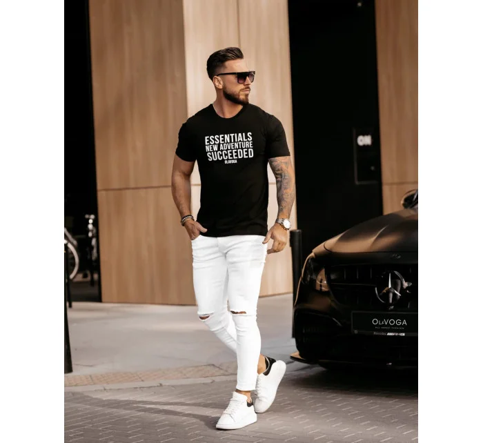 Pánské tričko model 18593253 černé - Ola Voga