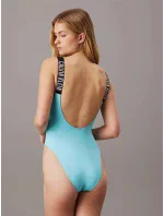 Dámské jednodílné plavky KW0KW02340 DCE sv. modré - Calvin Klein Dámské jednodílné plavky KW0KW02340 DCE sv. modré - Calvin Klein