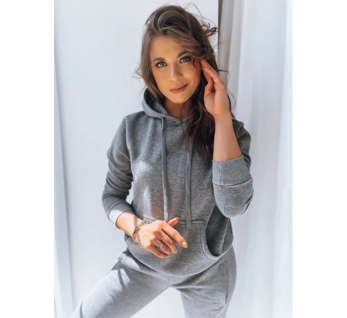 Dámská mikina BASIC s kapucí antracitová BY0172z Dámská mikina BASIC s kapucí antracitová BY0172z