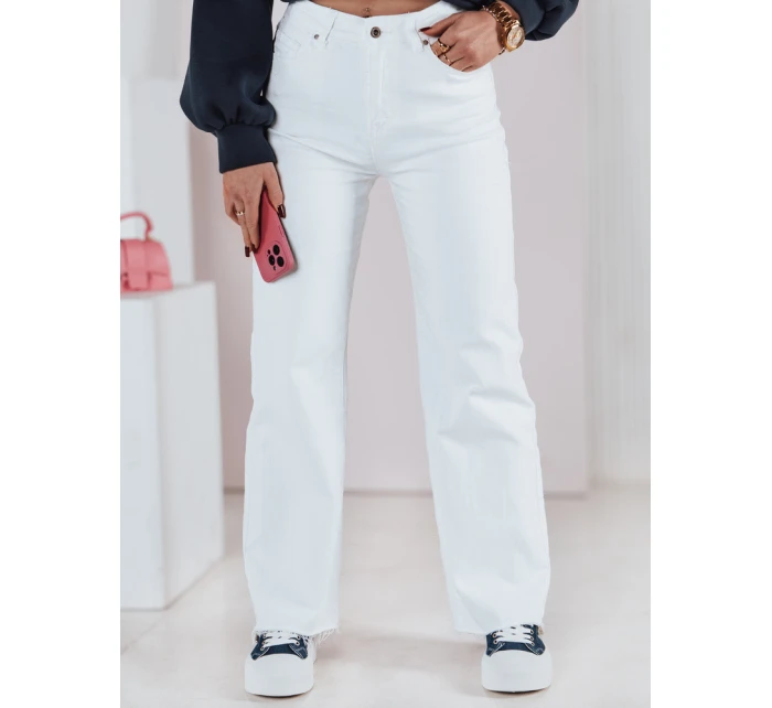 Dámské džínové kalhoty LUXEFLOW white FashionStreet UY2365