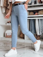 Dámské chinos kalhoty s páskem LINESKA modré FashionStreet UY2577