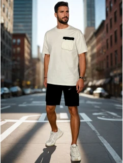 Pánská tepláková souprava bílá Dstreet model 21988674 - FashionStreet