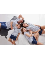 Cornette Dětské dívčí pyžamo 245/103 Marine kr/r 98/128