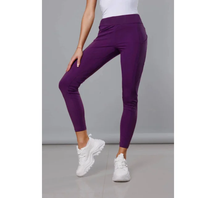 Tmavě fialové trekingové legíny model 18498129 - Therapy