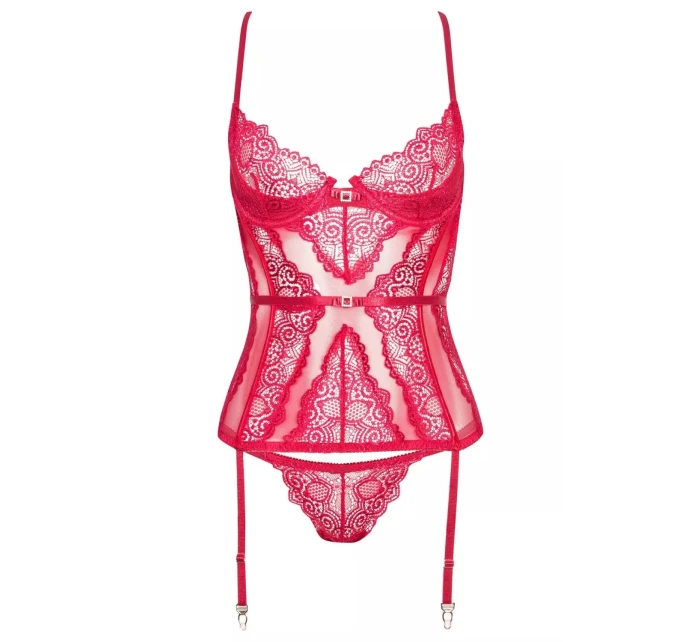 Dámský korzet model 21808915 corset cherry - Beauty Night Fashion Dámský korzet model 21808915 corset cherry - Beauty Night Fashion