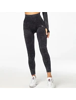 Carpatree Yasmine dámské sportovní legíny s vysokým sedem mramorové - CP-YSL-BL