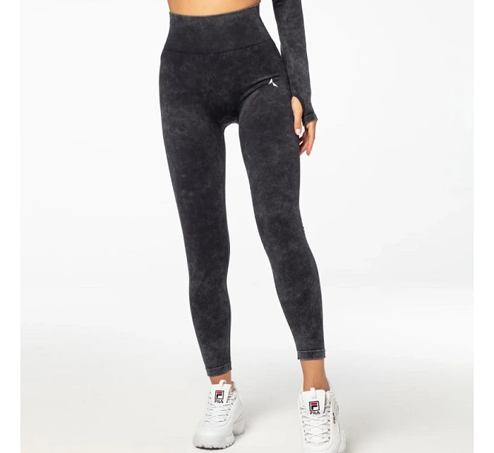 Carpatree Yasmine dámské sportovní legíny s vysokým sedem mramorové - CP-YSL-BL