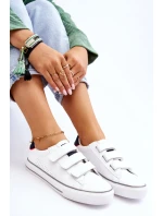 Žené tenisky na suchý zip Big Star LL274A207 Bíle Žené tenisky na suchý zip Big Star LL274A207 Bíle
