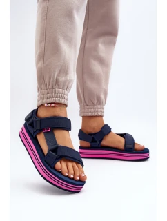 Dámské sandály na platformě Lee Cooper LCW-24-05-2753L Černé