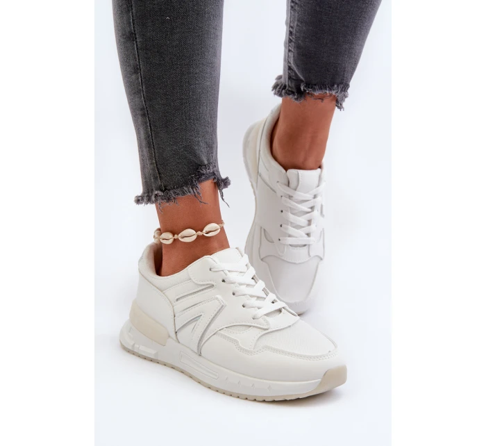 Dámské bílé tenisky z ekokože model 21657620 - Boto