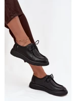 Kožené dámské polobotky Maciejka K7189-01 Černé