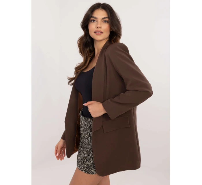 Marynarka DHJ MA brązowy model 20614031 - FPrice Marynarka DHJ MA brązowy model 20614031 - FPrice