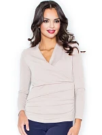 Dámský svetr M247 béžový - Figl