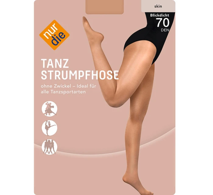Taneční punčochové kalhoty NUR DIE DANCE PANTYHOSE 70 DEN - NUR DIE - tělová