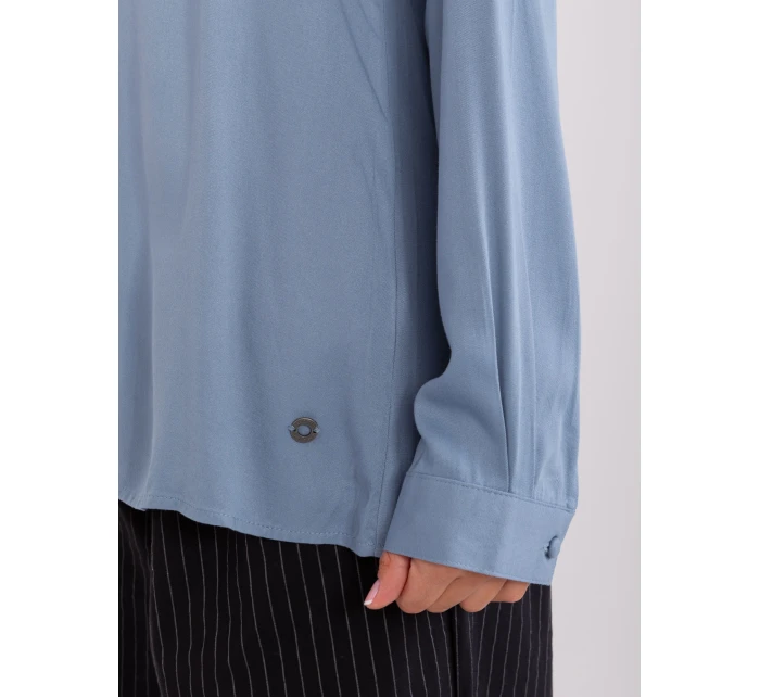 Halenka D73792M11081A šedá modrá