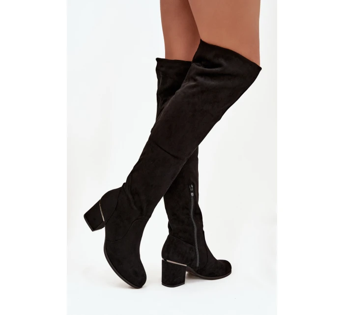 Dámské vysoké boty JH23-50 černé - Zaretta Dámské vysoké boty JH23-50 černé - Zaretta