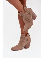 Boty na podpatku  model 218727 Step in style