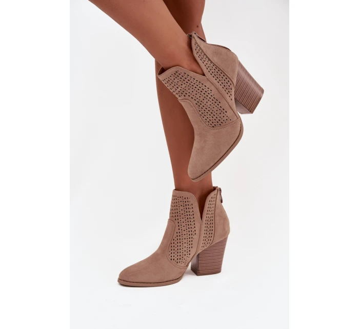 Boty na podpatku  model 218727 Step in style