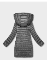 Oboustranná dámská bunda - kožíšek v grafitové barvě Goodlookin (P3-6001-27) Oboustranná dámská bunda - kožíšek v grafitové barvě Goodlookin (P3-6001-27)