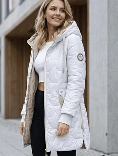 Damska kurtka z po Goodlookin biała model 22015625 - S'WEST