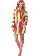 Dámský župan 3456 Capri s kapucí krátký - Vestis