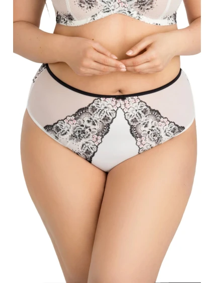 Dámské kalhotky model 20126289 Black & white - Gorsenia Dámské kalhotky model 20126289 Black & white - Gorsenia