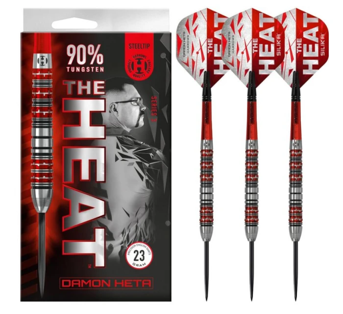 Harrows The Heat Damon Heta 3 90% steeltip šipky Harrows The Heat Damon Heta 3 90% steeltip šipky