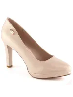 W model 19373122 béžové lodičky na platformě a podpatku - SERGIO LEONE