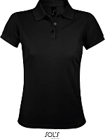 SOL'S Prime Women Dámské piqué polo z těžké bavlny 25.0573 black