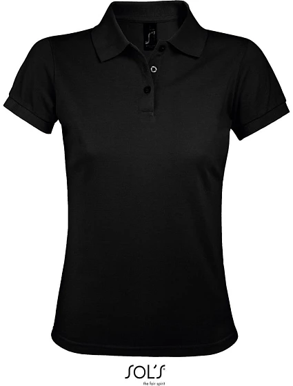 SOL'S Prime Women Dámské piqué polo z těžké bavlny 25.0573 black SOL'S Prime Women Dámské piqué polo z těžké bavlny 25.0573 black