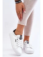 Dámské Kožené Tenisky Big Star EE274312 Bílé-černé