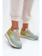 Kožené Sportovní Boty S Dámské  Zelené model 21691280 - VINCEZA