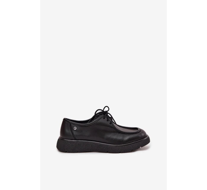 Kožené dámské polobotky Maciejka K7189-01 Černé