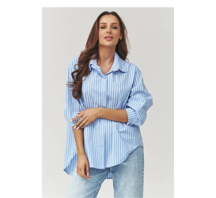 Košile s dlouhým rukávem  model 223361 Makadamia