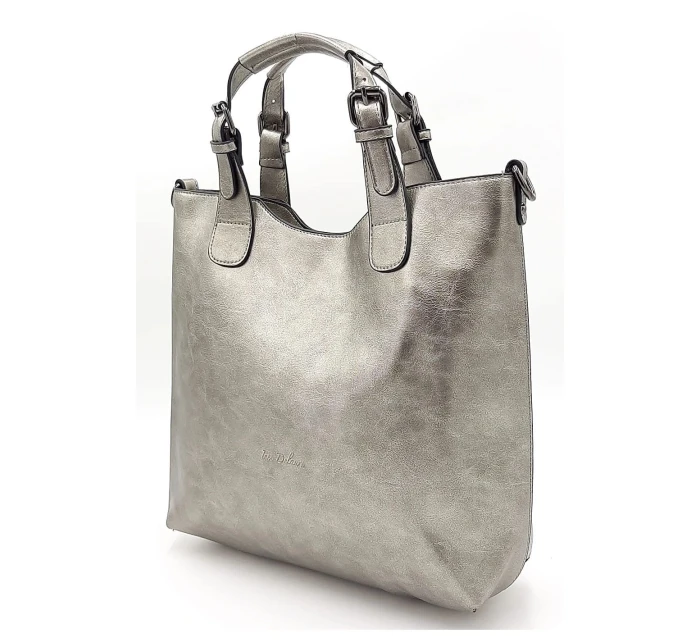 Komfortní stříbná dámská kabelka J3L9S - Ines Delaure