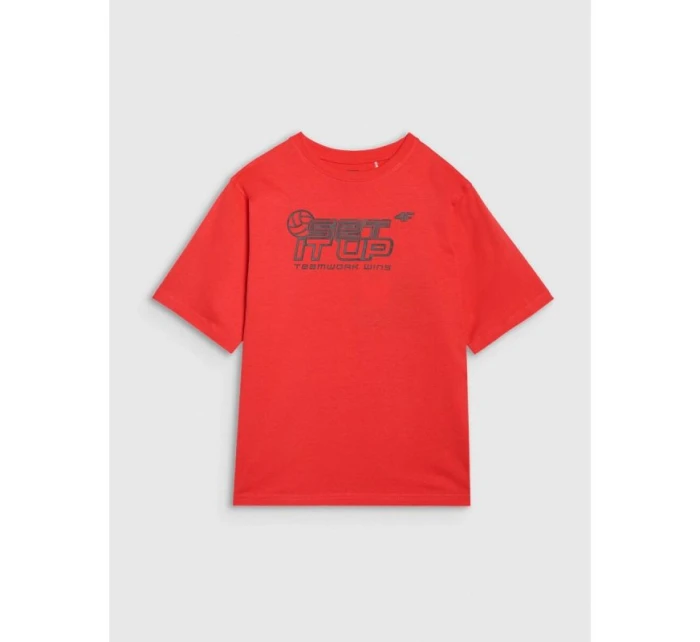 Dětské tričko oversize s potiskem 4F 4FJRSS25TTSHU3296-62S