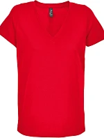 SOL'S Regent V Women Dámské tričko s výstřihem do V 25.4766 red