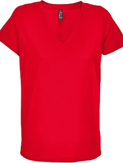 SOL'S Regent V Women Dámské tričko s výstřihem do V 25.4766 red