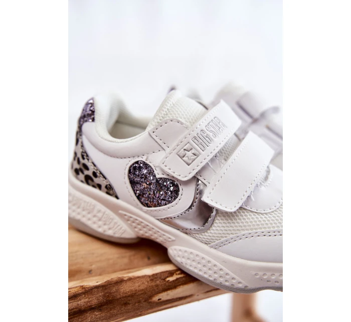 Dětská sportovní obuv na suchý zip Big Star model 21599086 Bíle - Big Star Shoes Dětská sportovní obuv na suchý zip Big Star model 21599086 Bíle - Big Star Shoes