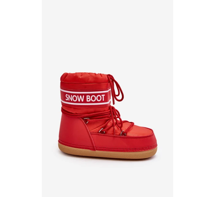 Dámské vázané sněhule Červené model 21642427 - Boto