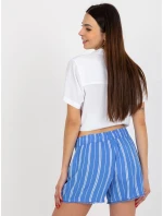 Dámské šortky D73770M61531KG modré - FPrice Dámské šortky D73770M61531KG modré - FPrice