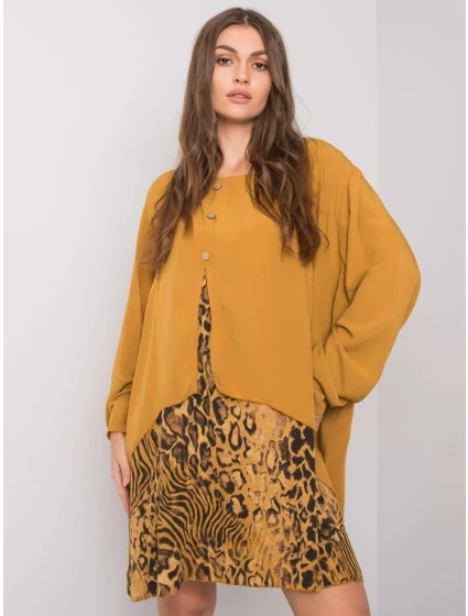 Šaty DHJ SK model 17339365 tmavě žlutá - FPrice