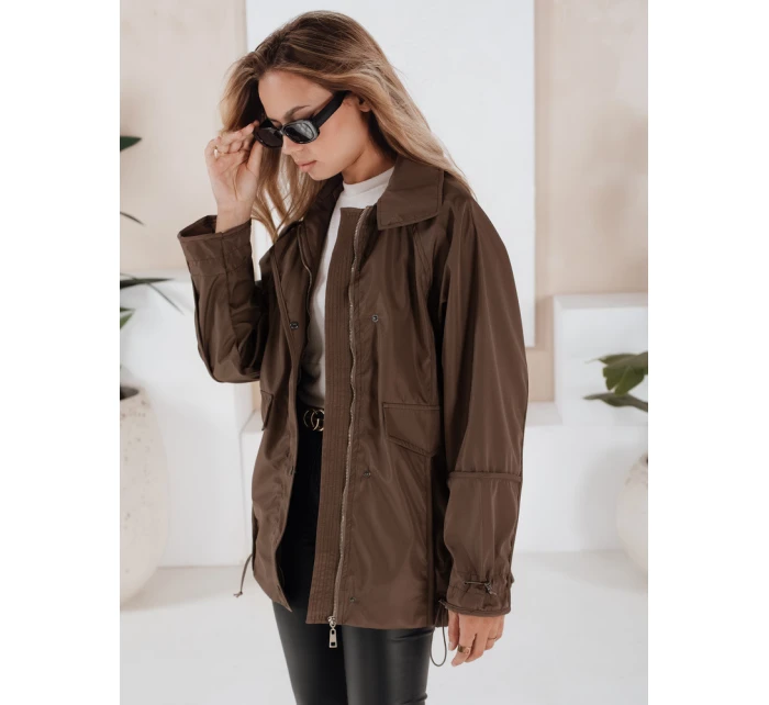 Dámská přechodná bunda hnědá Dstreet model 21968716 - FashionStreet