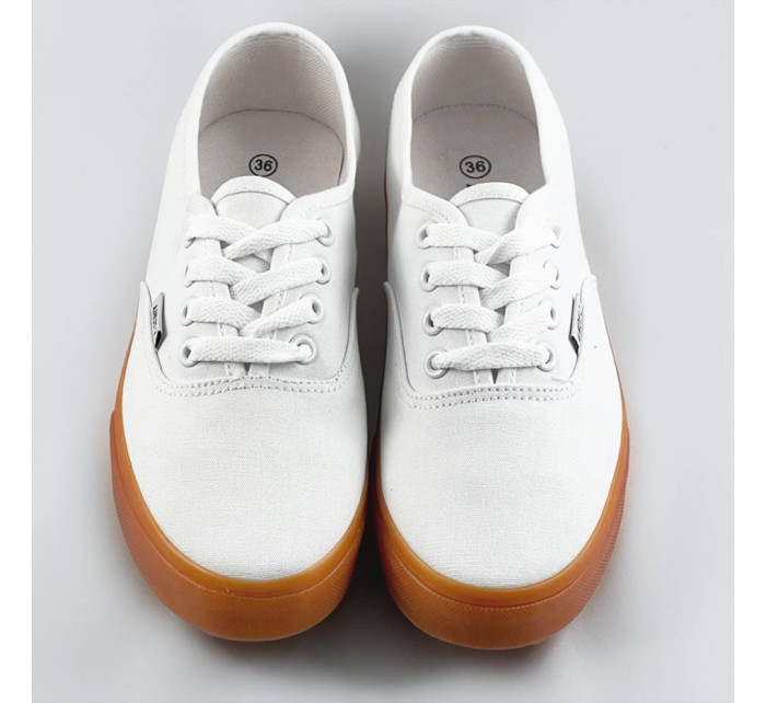 Bílé tenisky s kontrastní podrážkou model 17112659 - ANDY-Z